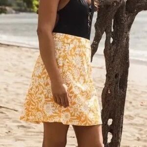 NWT RIPSKIRT HAWAII Rip Skirt Length 2 Wrap Skirt Yellow Saffron Sun Beach XXL